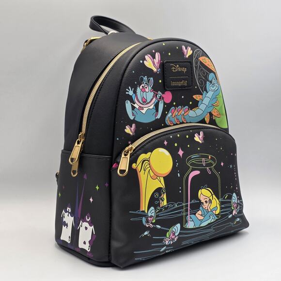 Loungefly Disney Alice In Wonderland Glow-In-The-Dark Characters Mini Backpack main image 9